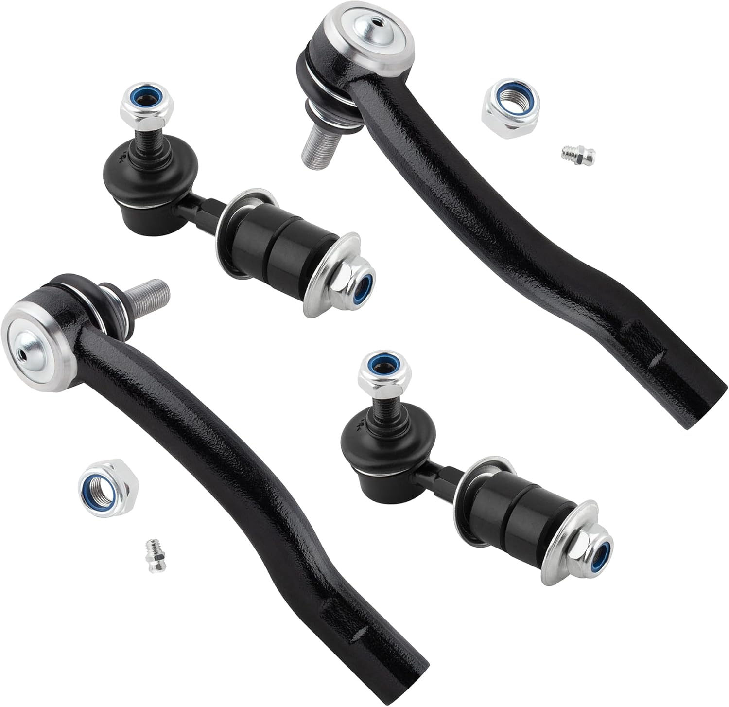 4PCS Front Outer Tie Rod Sway Bar End Links for Chevrolet Tracker 1999 2000 2001 2002 2003 2004,Fit for Suzuki Vitara 1999-2004 K750042 ES800426 ES800427