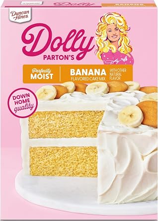 Duncan Hines Dolly Partons Favorite Banana Flavored Cake Mix, 15.25 oz.