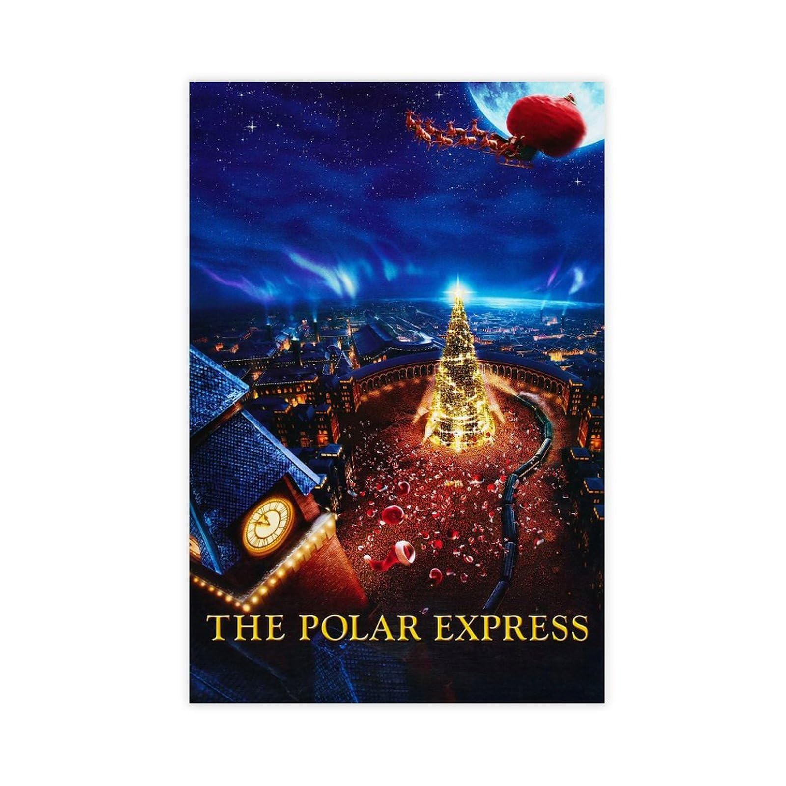 AAVEDA Movie The Polar Express 4 Canvas Poster Wall Art Decor Print Picture Paintings for Living Room Bedroom Decoration Unframe-style 12x18inch(30x45cm)