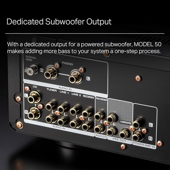 Marantz MODEL 50 مكبر صوت ستيريو تناظري نقي (فضي)