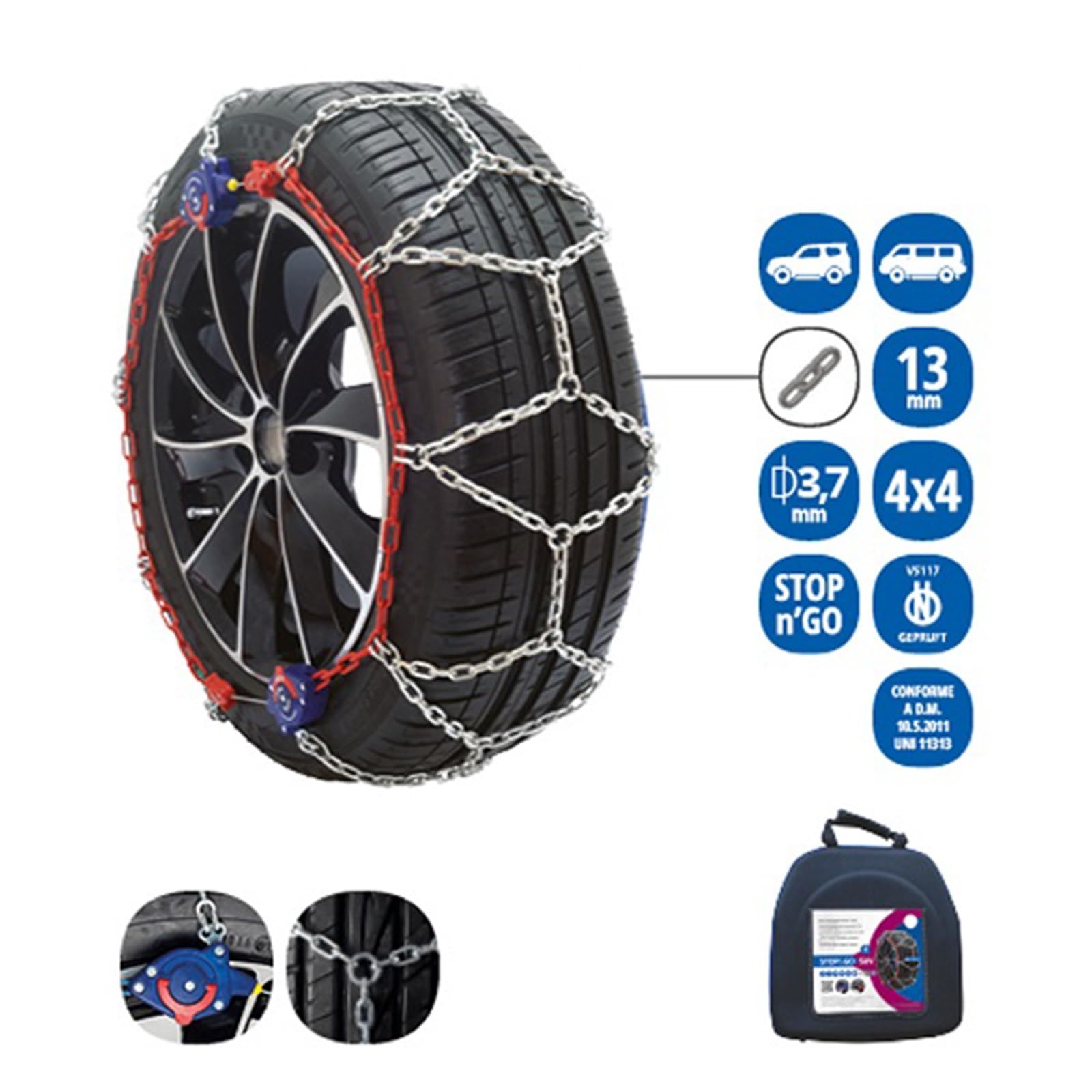VERIGA 36176 Catene per Condizioni Difficili, Stop&Go SUV 14-240