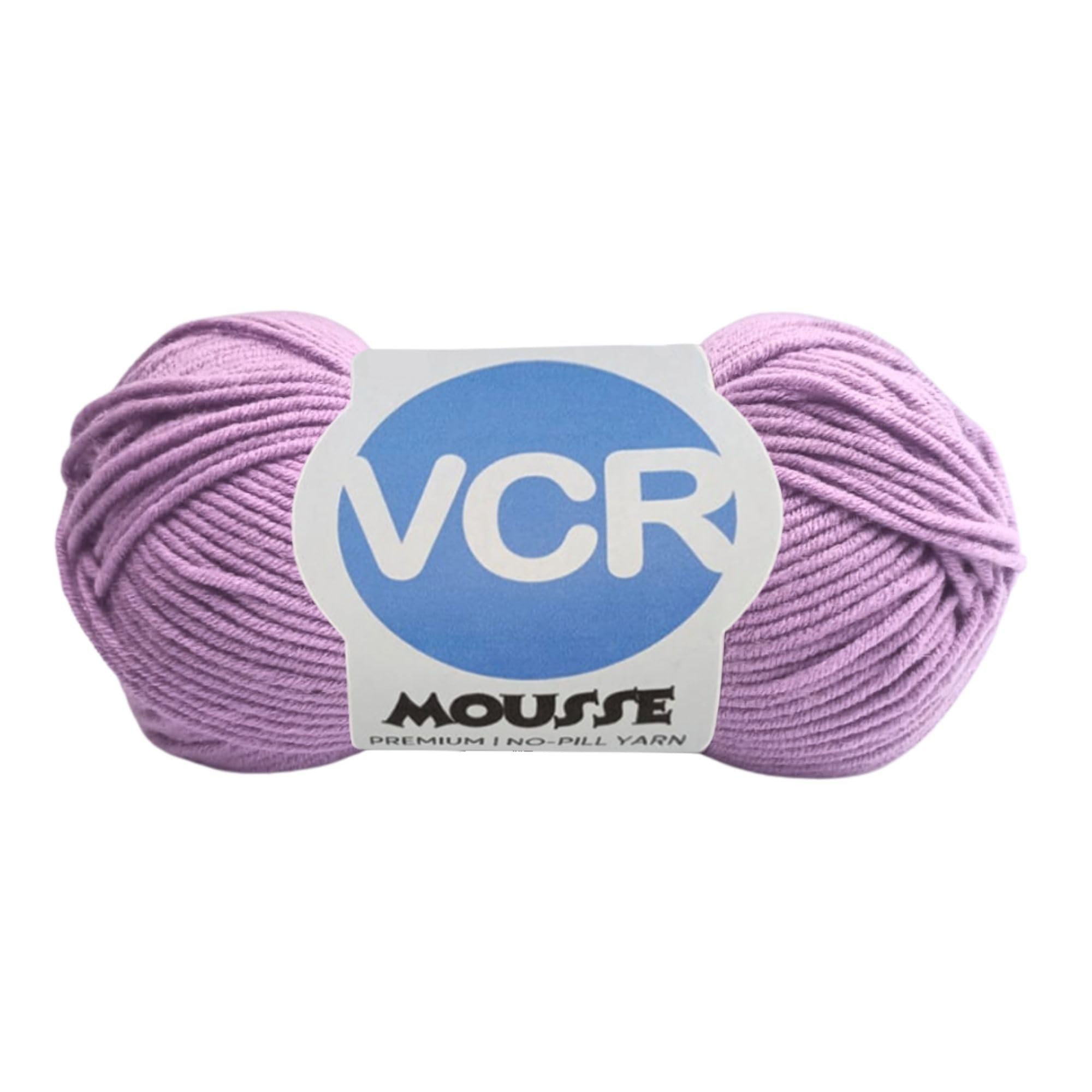 VCR 4ply Light Purple Yarn, 100 Grams Hank, 190 Meters Length, Acrylic Ball for Crochet and Knitting, Soft Crosia Threads, Pack of 1 Yarn, Suitable for DIY Crafts