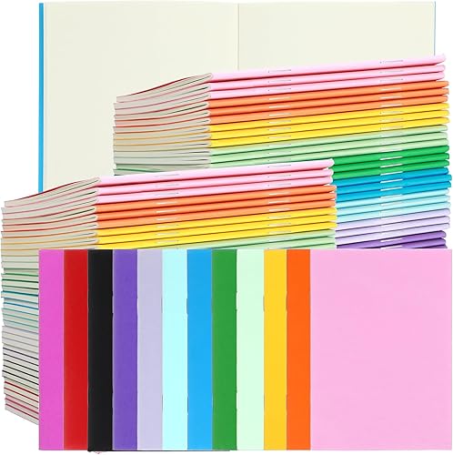 Tenceur 72 mini cuadernos en blanco a granel sin forro de bolsillo pequeño cuaderno de bocetos, colorido monedero, cartera, bloc de notas, libros de