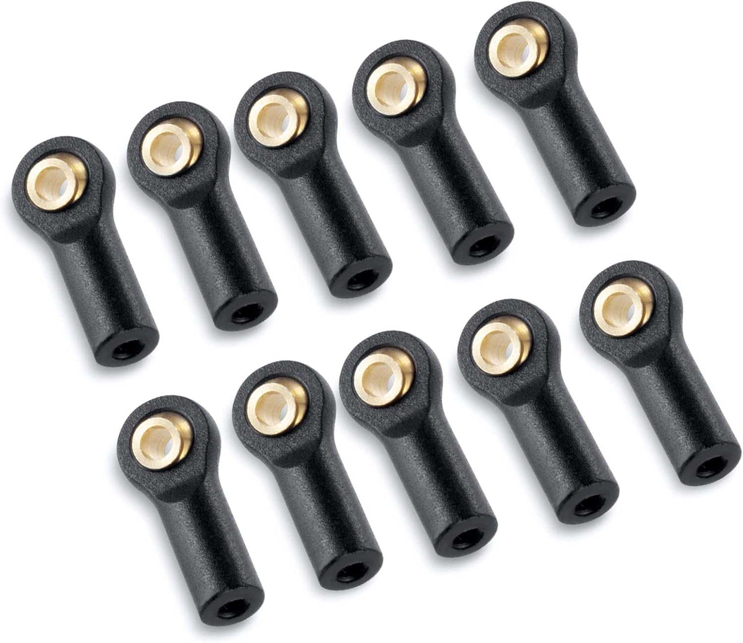 10PCS M2 Plastic Tie Rod End Ball Joint Link Ball Head Holder for 1/10 Axial SCX10 90046 90047 TRX4 RC Crawler Car (#A)