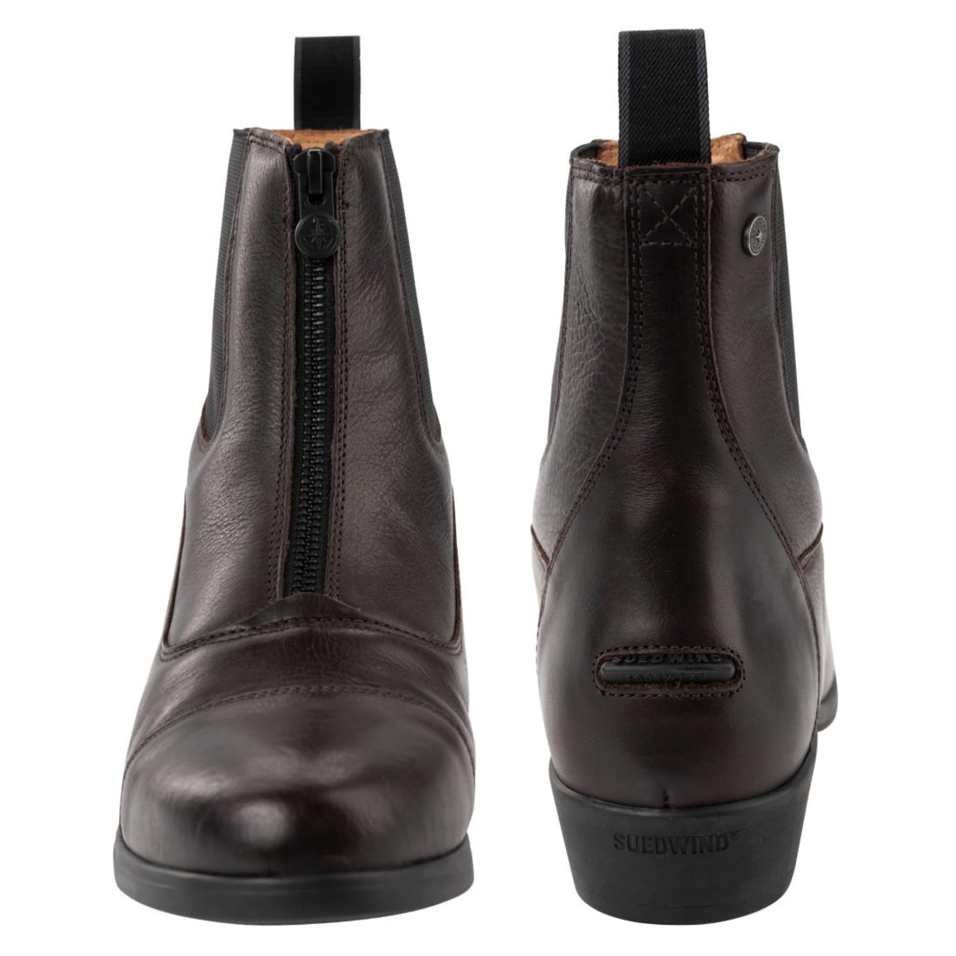 SUEDWIND FOOTWEAR Reitstiefeletten Advanced II FZ Soft – Damen Jodhpur-Stiefeletten – Leder Chelsea Boots – Reißverschluss vorn & komfortable OrthoLite-Sohle – schwarz o. braun – Gr. 36-46
