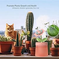 Vista 2 de Bedroom Mini Humidifier Cute, Auto Shut Off 260ml With Flower, Cool Mist, 7 Colors Night Light, Quiet, Portable Ultrasonic Essential Oil Diffuser