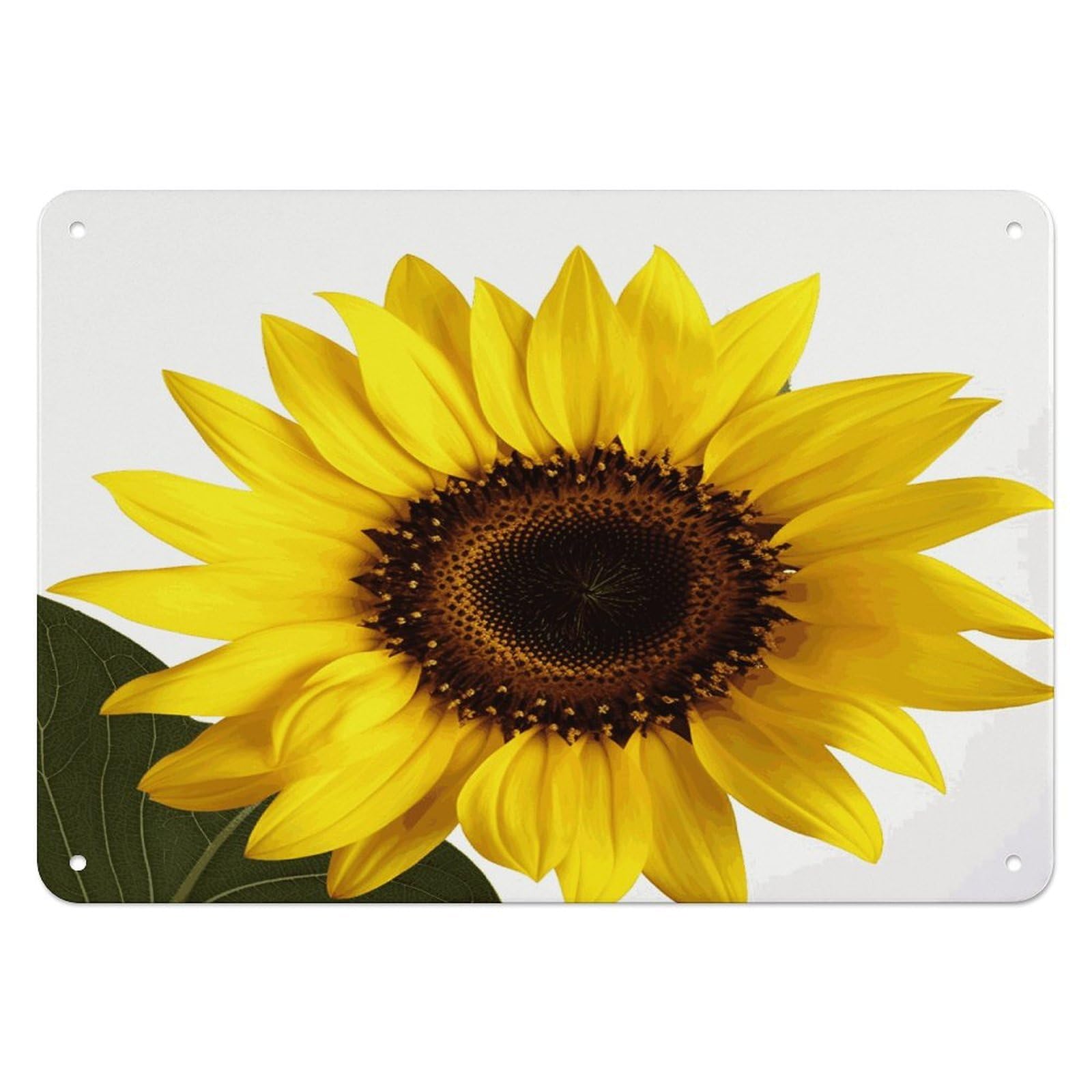 Fodpand Style Flower Sunflower Retro Vintage Metal Tin Sign,Wall Art Decor Garden Plaque Poster For Bedrooms Yard Bars Pubs Patios Porches 7.9X5.5 Inch