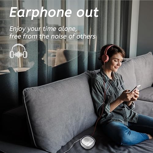Miniatura 3 de Máquina de sonido de ruido blanco para dormir con 30 sonidos relajantes Jack de auriculares de 0.138 in, 5 ajustes de temporizador, 32 funciones de
