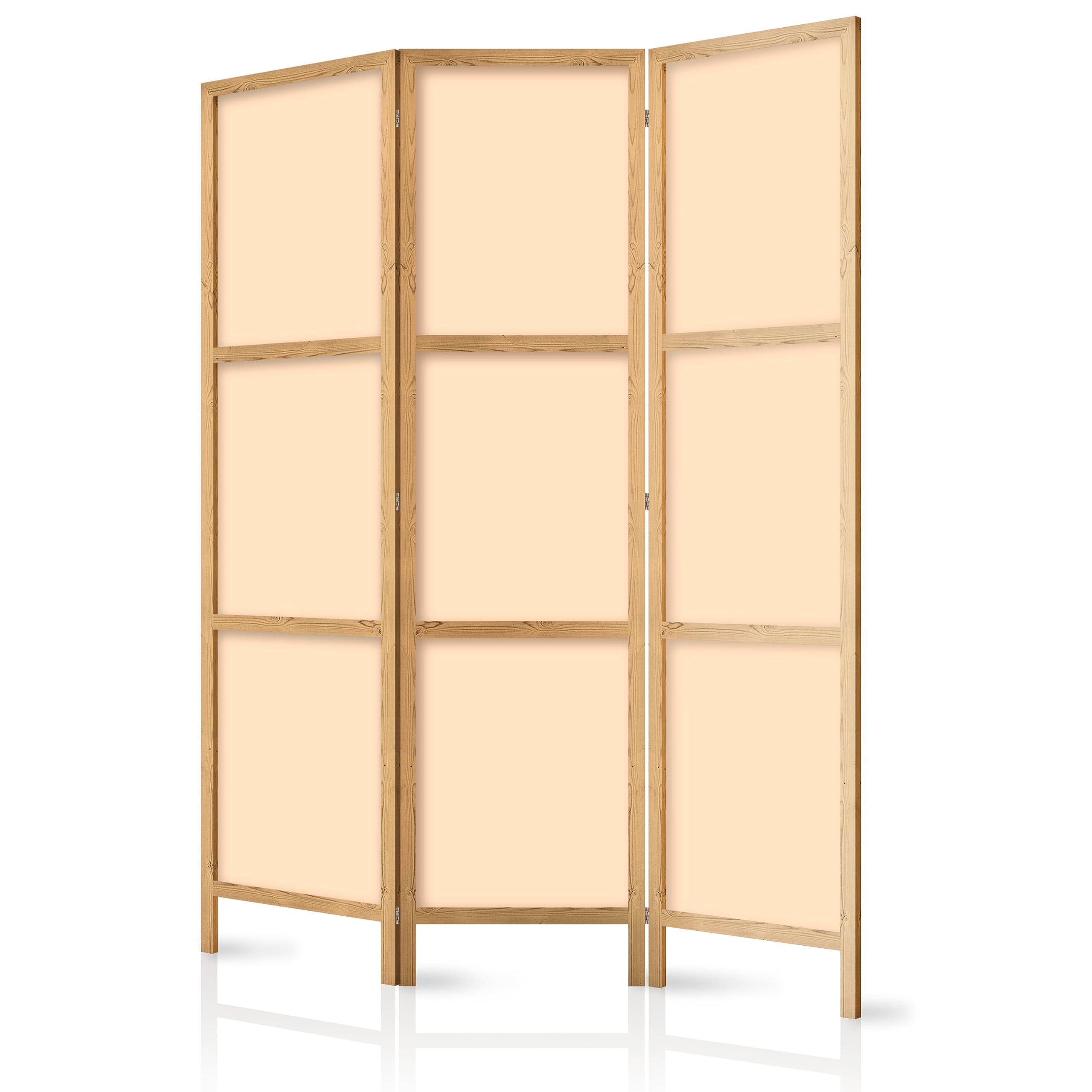 murando Room divider Beige 135x171cm / 54"x68" 3 pieces