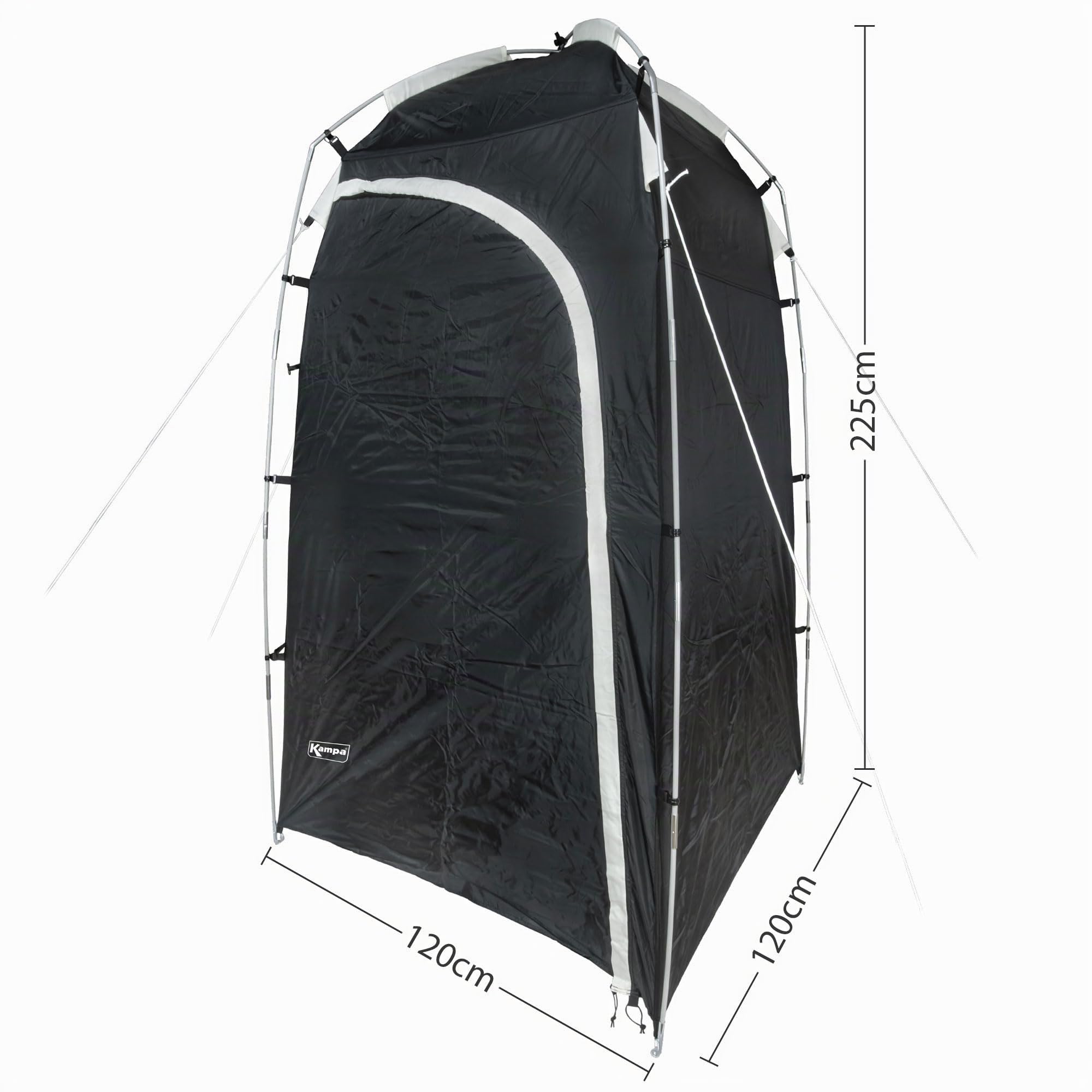 Angel Domäne Campingtoilette 150kg mit Dusch- & Toilettenzelt Set für Camping