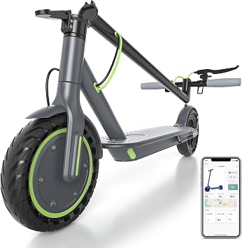 Escooter- 8.5"/10 Tires, Up to 19/21MPH, 350W/500W Motor, Max 16/21/23Miles Long-Range, Foldable Scooter with Double Braking System, App
