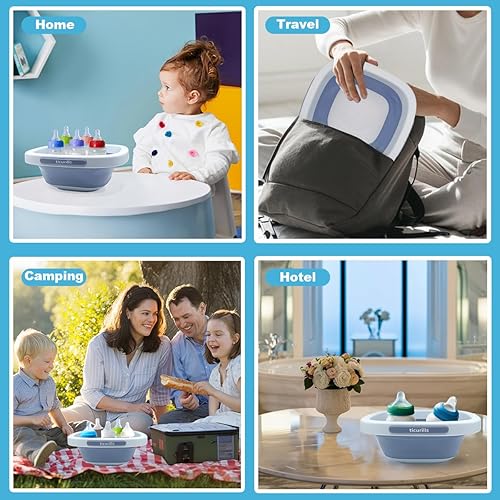 Miniatura 7 de Lavabo plegable para biberones, regalos ideales para bebés y mamás, lavabo multiusos para biberones y extractor de leche, artículos esenciales para