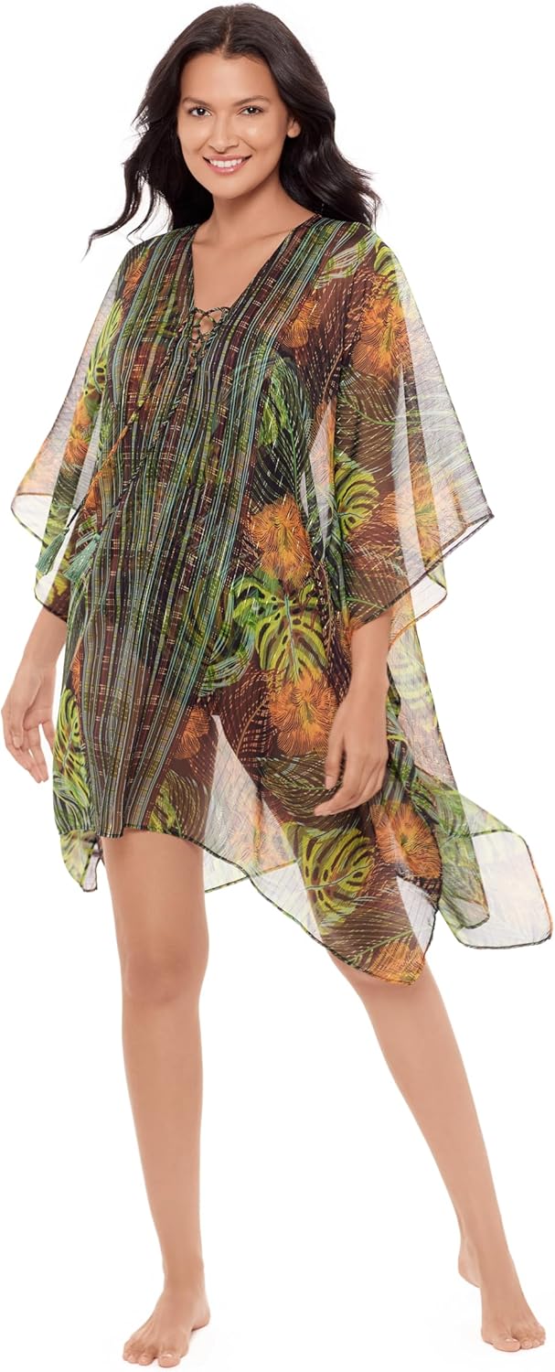 Miraclesuit Women's Swimwear Caftan Swimsuit Cover Up