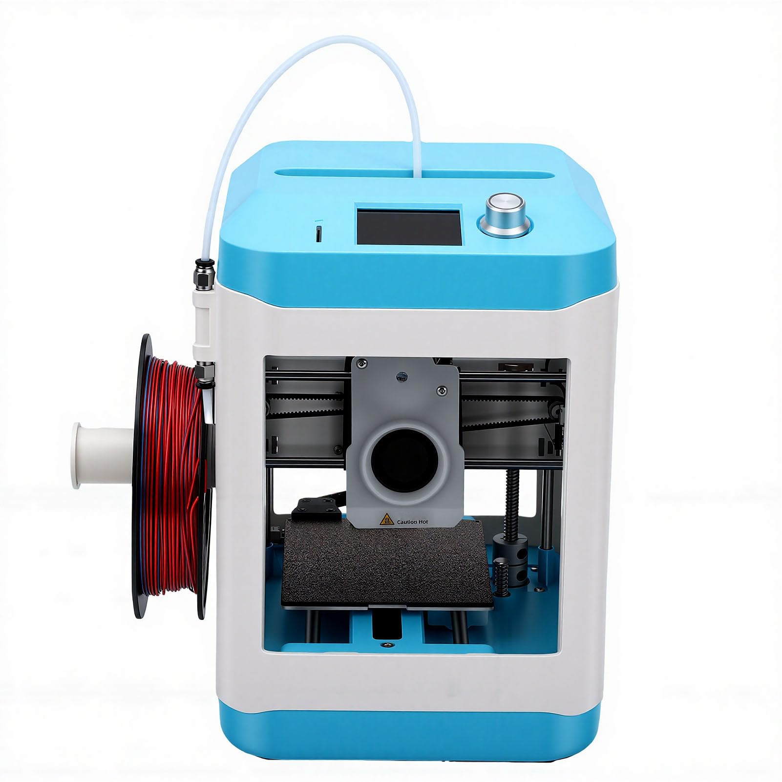 Jeffergarden Mini Stampante 3D, Stampante 3D Desktop Completamente Assemblata con Stampa WiFi, Livellamento Automatico, LCD da 2,4 Pollici e Piattaforma PEI Riscaldata per Principianti, Bambini,