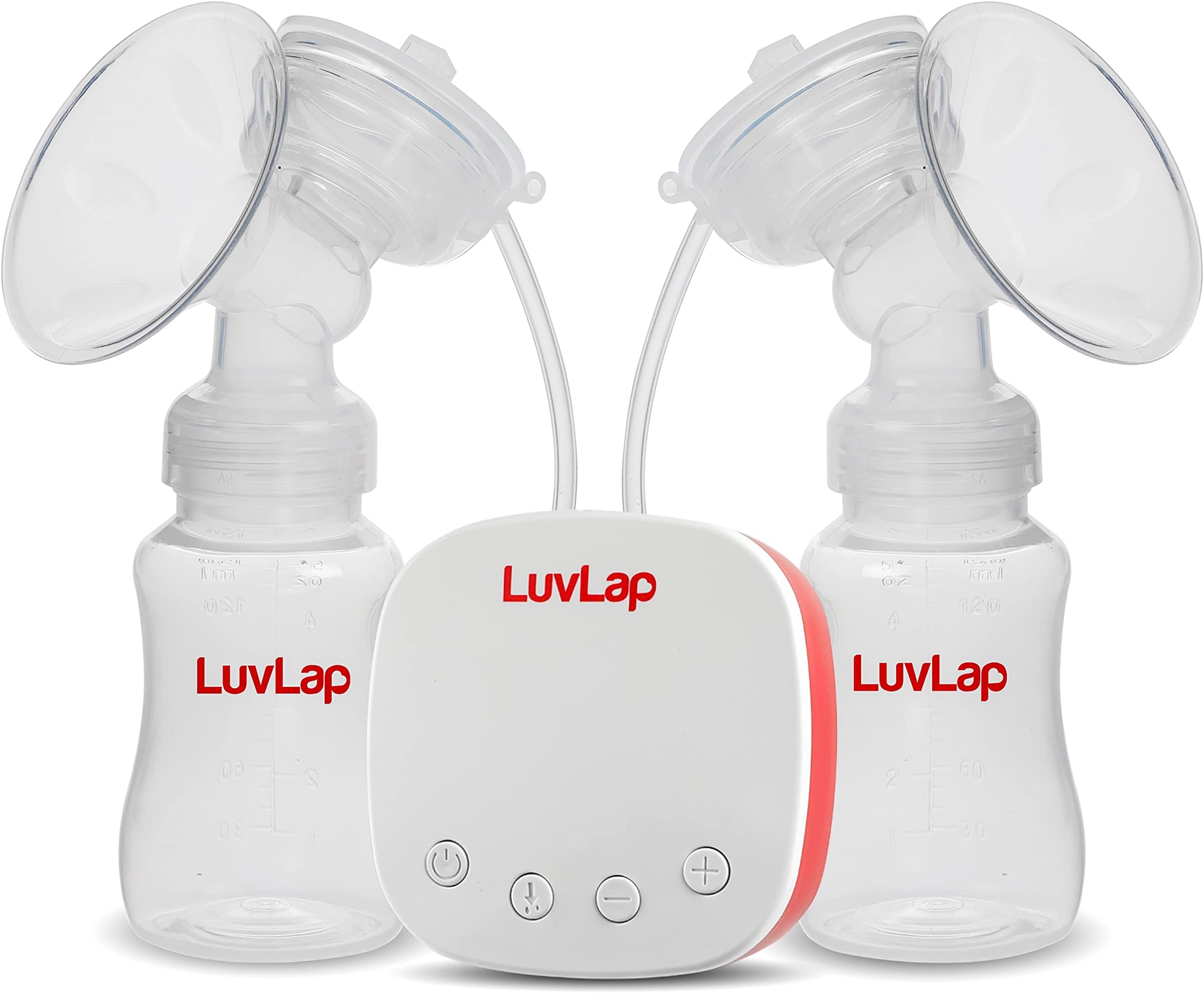 LuvLap Delight Double Electric, 2 Phase Pumping of Stimulation & Expression, Single Breast Pump Electrical, BPA Free, Run on Direct Power, No Battery, One Year Warranty