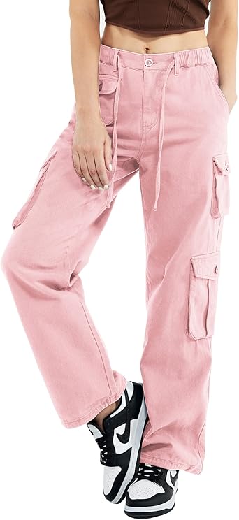 【YZERR着用】 BREATH POCKET WIDE CARGO PANTS InstaStretch Feisty Curvy Low Rise Relaxed Cargo Pants