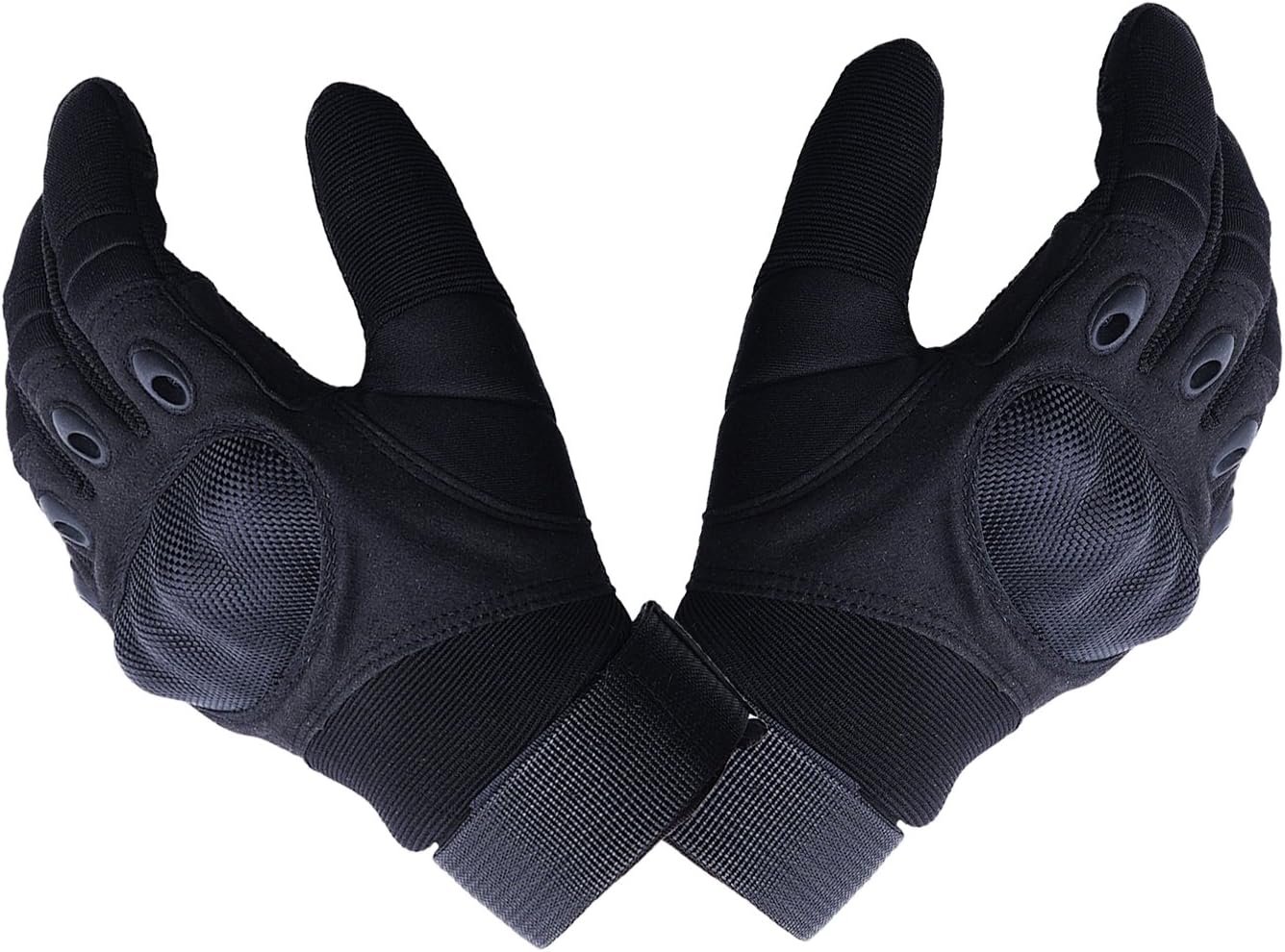 Tingtio Shooting Gloves Military Hard Knuckle Tactical Gloves Full Finger Outdoor Motorcycle Gloves for Cycling Motorbike Hunting Camping Sports Police Men Airsoft Paintbal Black XL