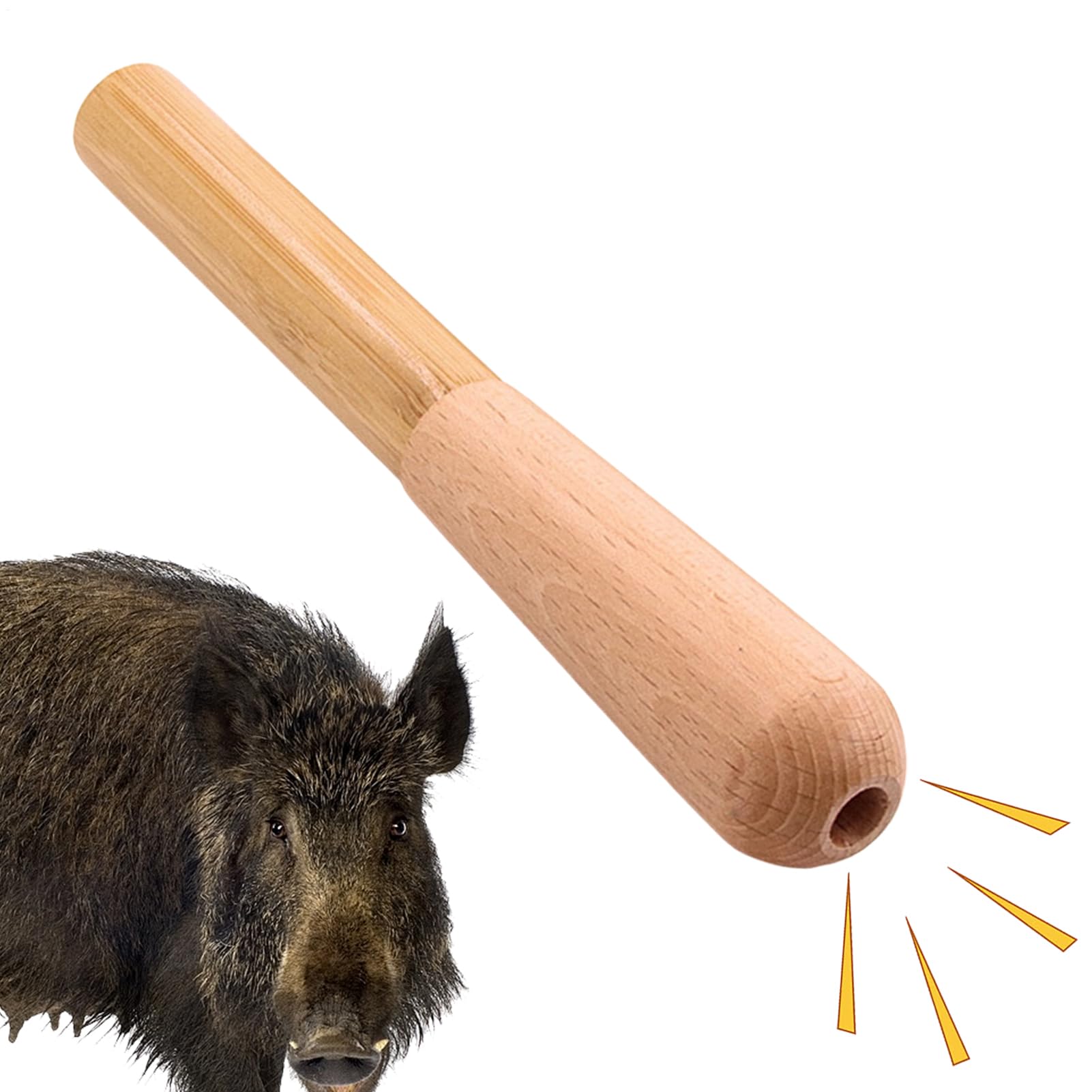 Fischietto di maiale | Dispositivo di richiamo del cinghiale in legno – Strumento realistico per esche predatrici | per caccia, campeggio all'aperto, escursionismo, esplorazione sul campo e