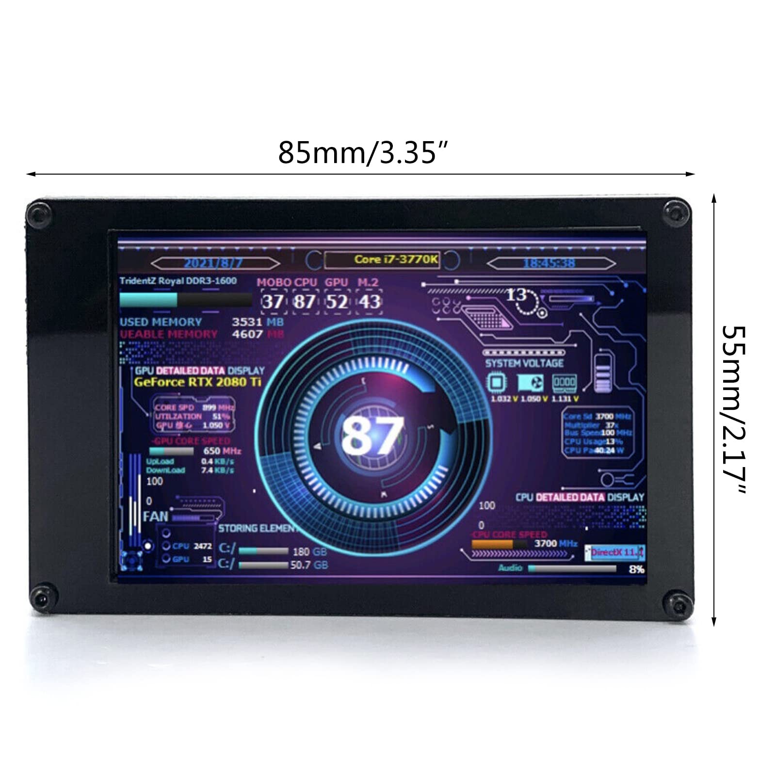 Amazon.co.jp: 新しい 3.5 インチ IPS TYPE-C セカンダリスクリーン