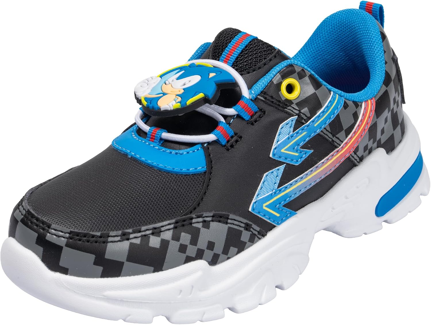 Sonic The Hedgehog Officially Licensed Youth Boys Running Sneakers – Lightweight Athletic Lace-Up Shoes Cushioned Kids Footwear School Play Sports