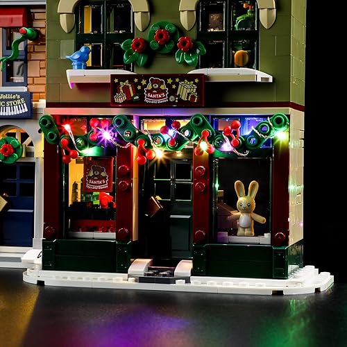 Miniatura 8 de BRIKSMAX Kit de iluminación LED para LEGO-10308 Holiday Main Street, compatible con Lego Icons, no incluye juego Lego
