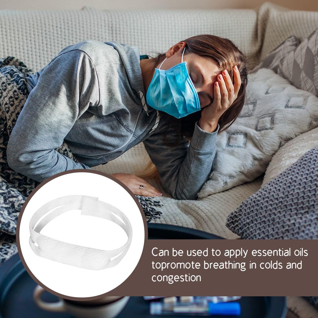 Elastic Nose Bandage 5 Pcs Nasal Bandage Dressing Holder High Absorption Nasal Surgery Bandages Recovery Supplies, White — Amazon image 4
