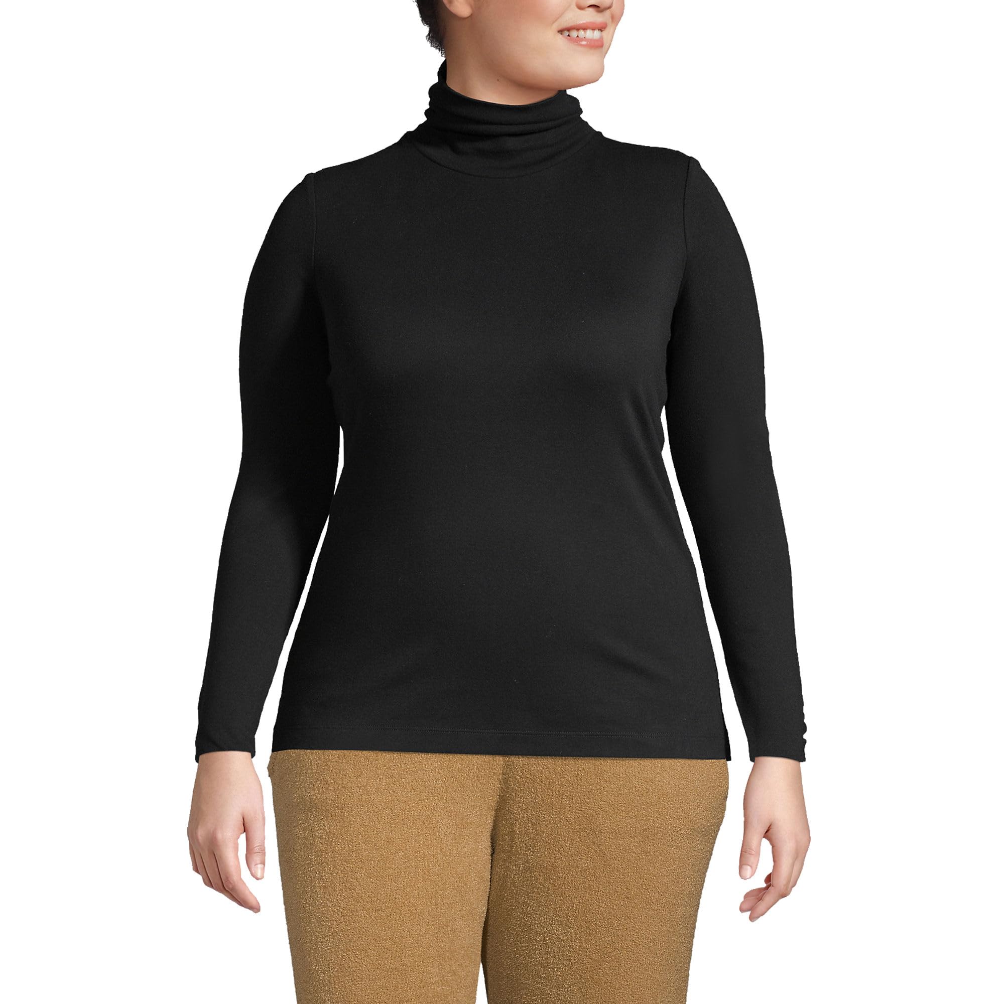Lands' End Women's Supima Cotton Turtleneck
