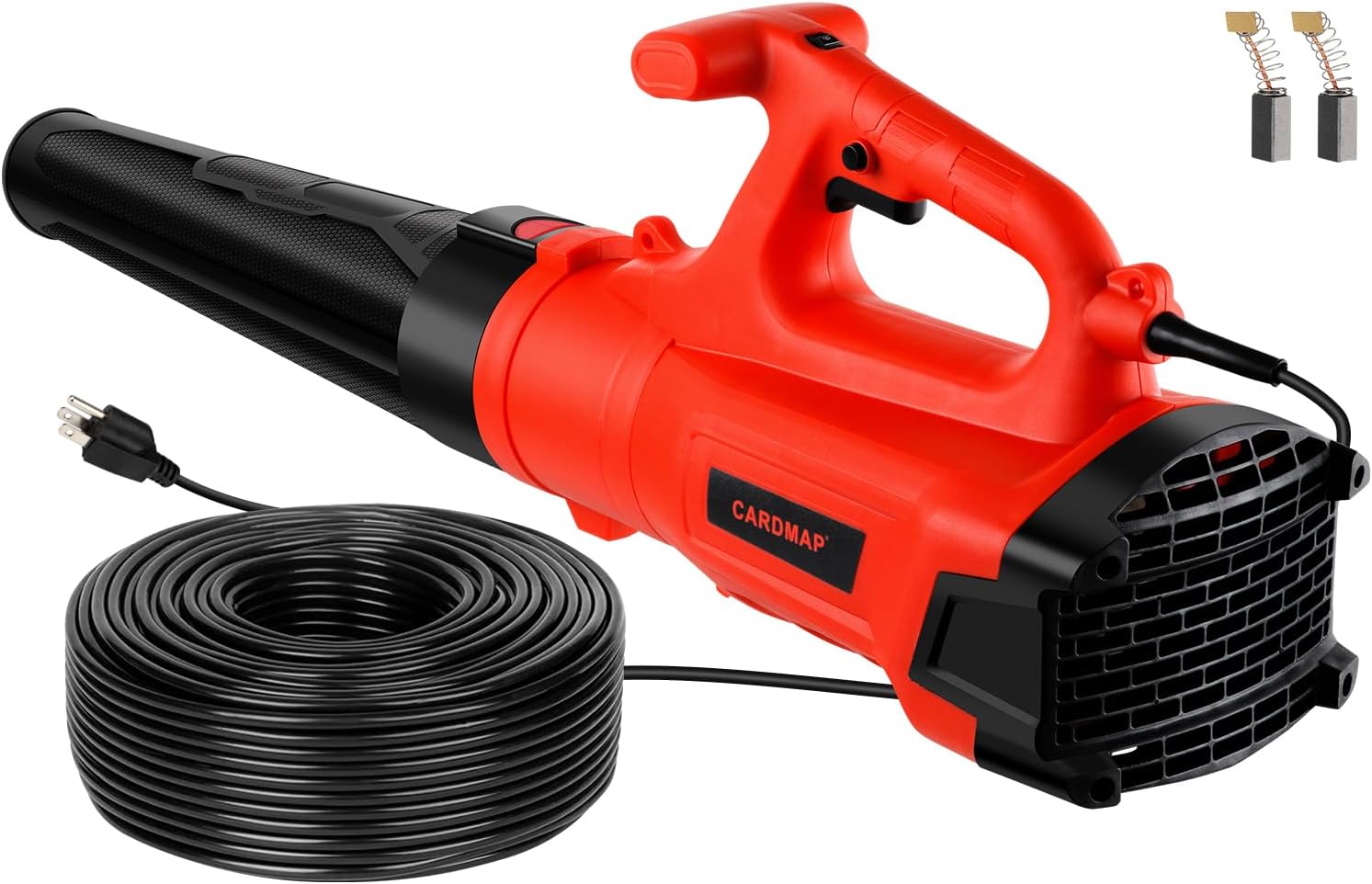 Leaf Blower, High Power Turbine Handheld Electric Leaf Blower, with 82 ft Extra Long Power Cord, 6-Gear Wind Speed Regulation, for Lawn Care, Yard, Garage, Patio, Blowing Leaves and Snow