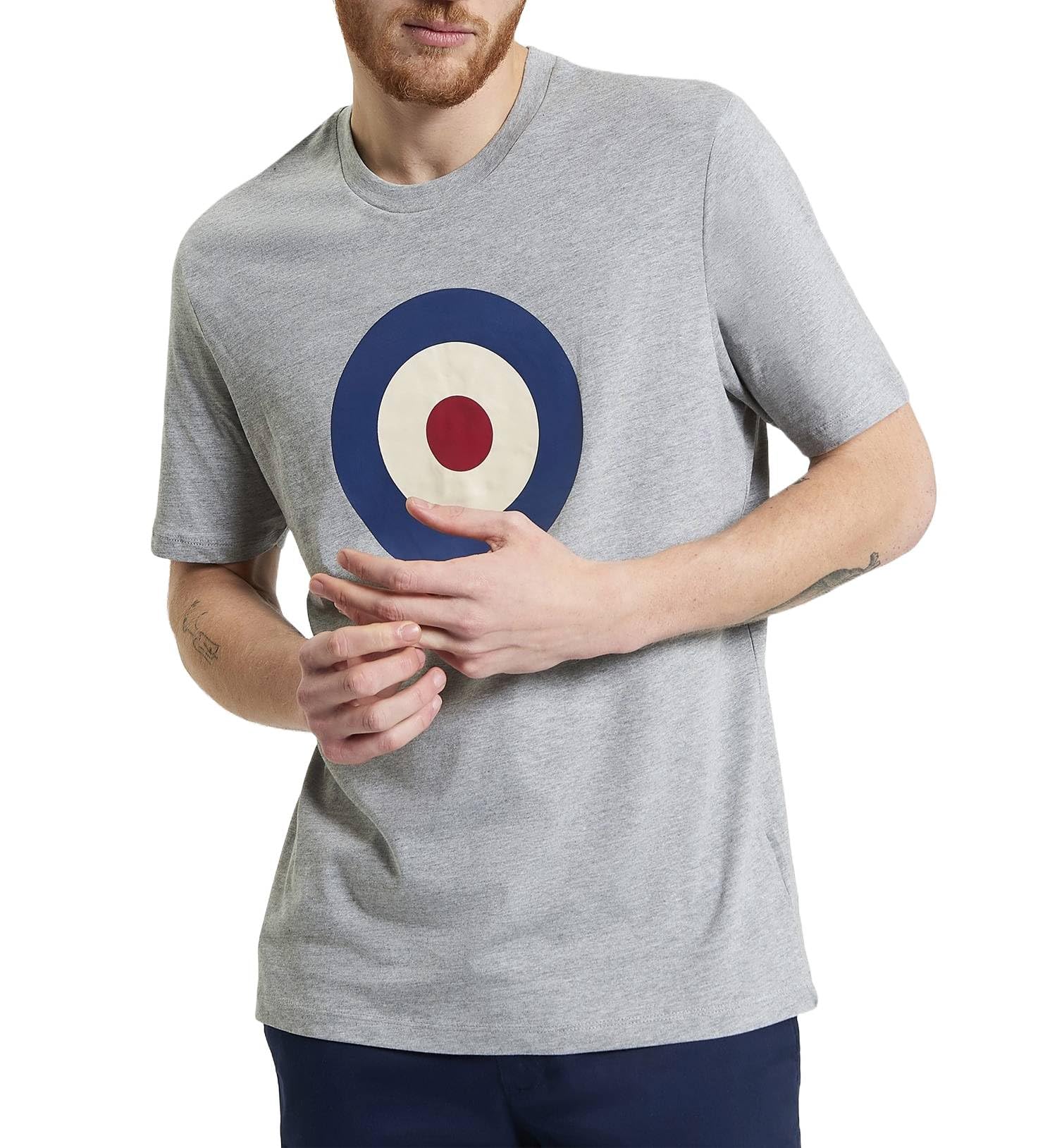 Ben Sherman Signature Target Men's T-Shirt, Gray, M