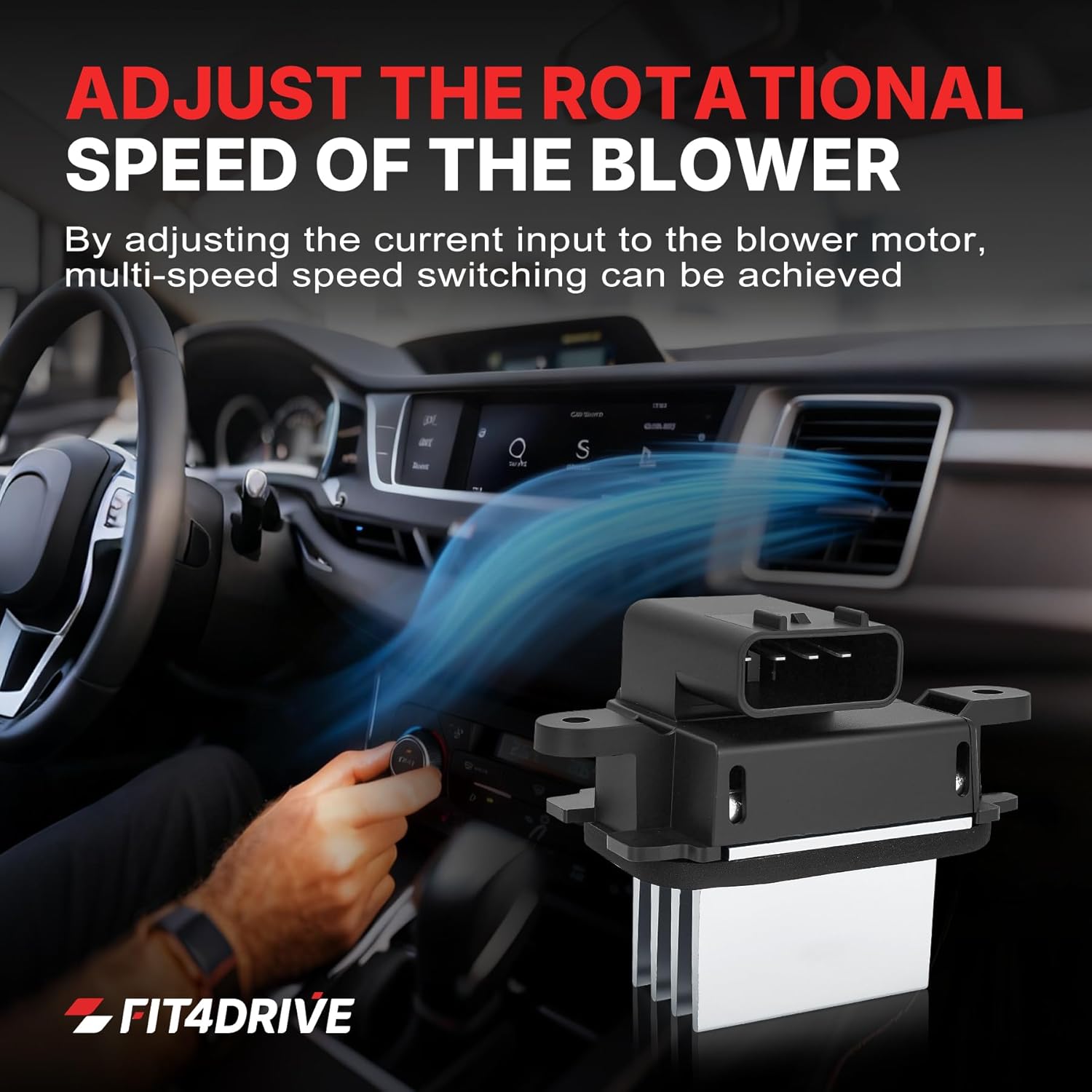 BL3Z-19E624-A Blower Motor Resistor Compatible with 2009-2017 Ford Expedition, 2009-2014 F150 Lobo,2009-2014 Lincoin Mark LT 2009-2017 Lincoln Navigator Control Module Replace YH1829 BL3Z19E624A