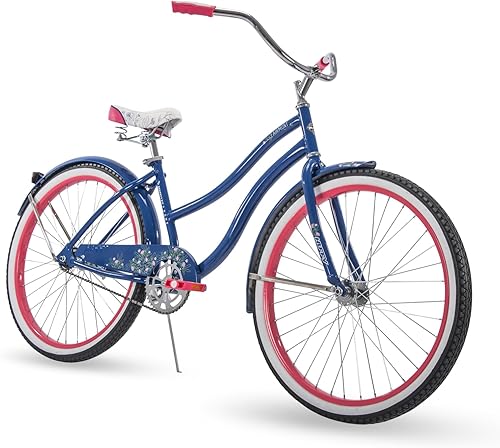 Miniatura 13 de Huffy Cruiser Bike, Fairmont or Woodhaven Model, 20/24/26 Inch Sizes, Perfect for Casual Rides, Ergonomic Upright Design, Fenders Prevent Spray