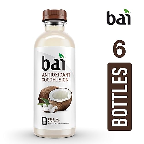 Miniatura 228 de Bai - Puna coco piña - Agua con sabor a coco y piña, bebida con infusión antioxidante, botellas de 18 onzas líquidas, paquete de 6