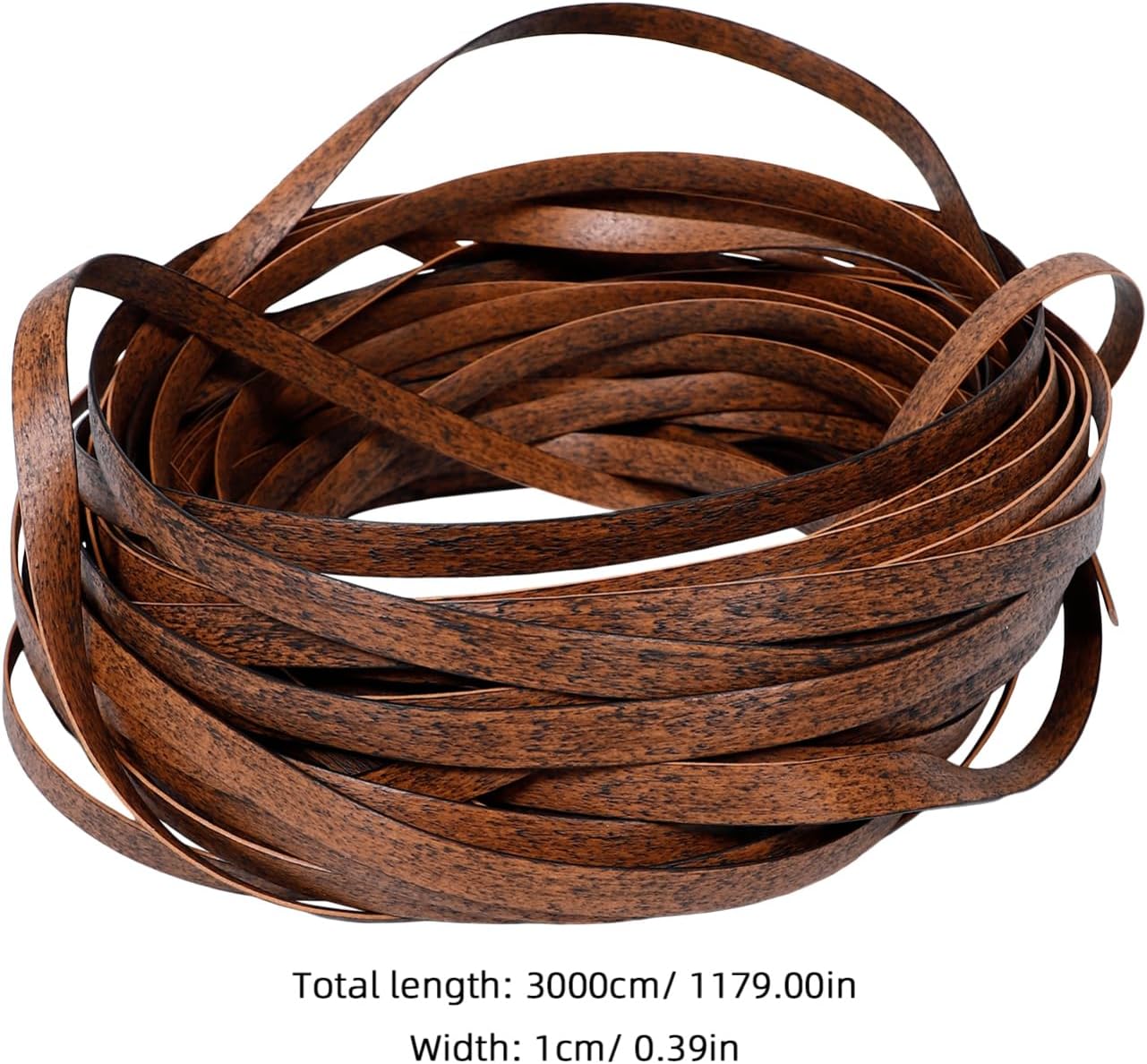 Wicker Repair Kit Synthetic Rattan Weaving Material for Furniture Restoration 50ft Plastic Rattan Strips for Patio Chairs Baskets and Crafts Dark Coffee Color