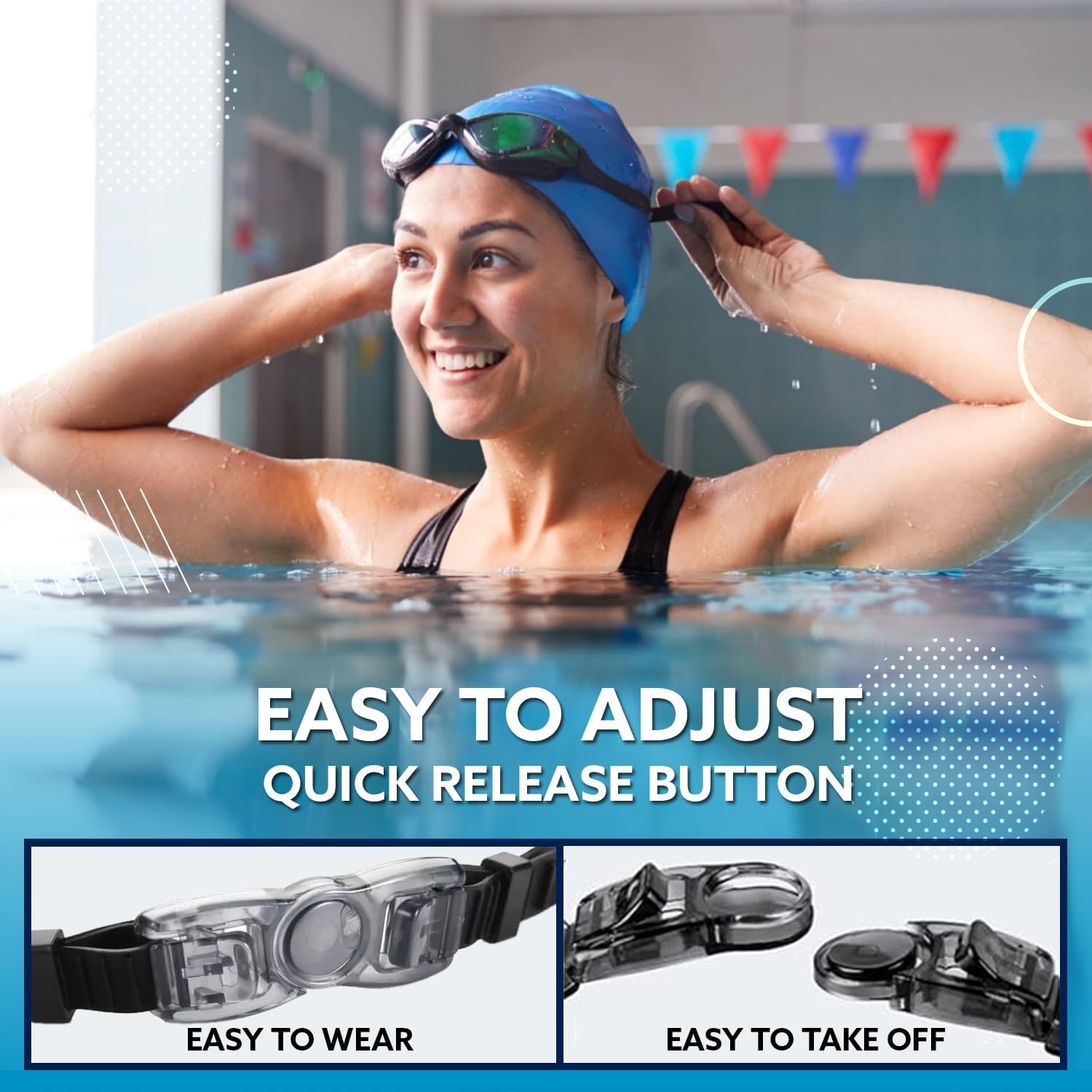 Paquete De 2 Gafas De Natación Antivaho, Antifugas Y Anti-UV De
