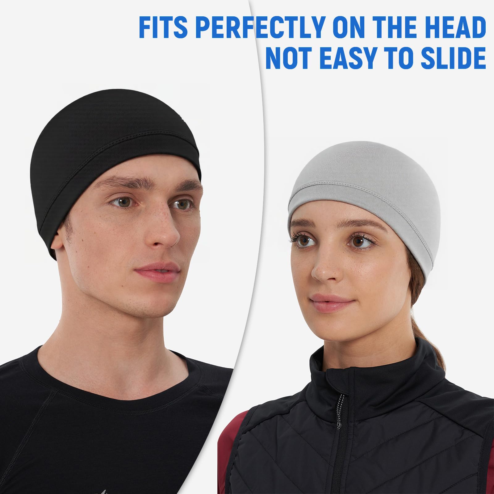 4 szt. Letnie czapki rowerowe, oddychająca letnia czapka pod kask, sucha czapka pod kask, czapka sportowa dla mężczyzn, kobiet, do biegania motocykla roweru sportowego