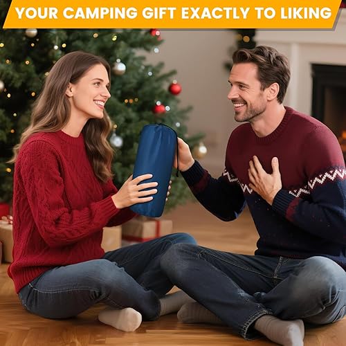 Miniatura 6 de Alfombrilla de dormir para campamento, 4 pulgadas de grosor, ultraligera, inflable, con almohada, con bomba de pie integrada, almohadilla de