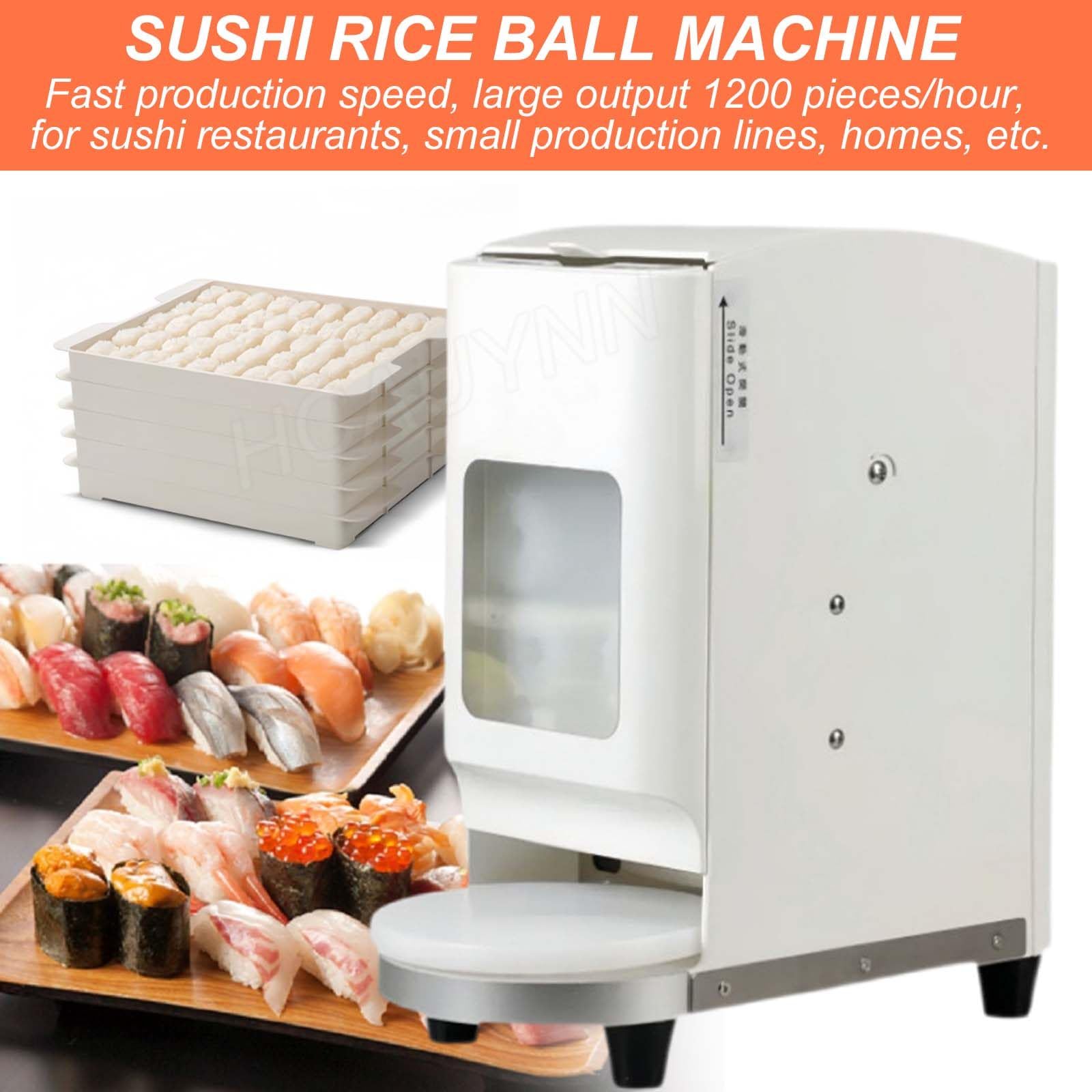 MáQuina AutomáTica para Hacer Nigiri Sushi, Plato Giratorio con Sensor Infrarrojo, 1200 Piezas/Hora, Molde ExtraíBle, para Restaurantes, Hoteles Y Supermercados,24g