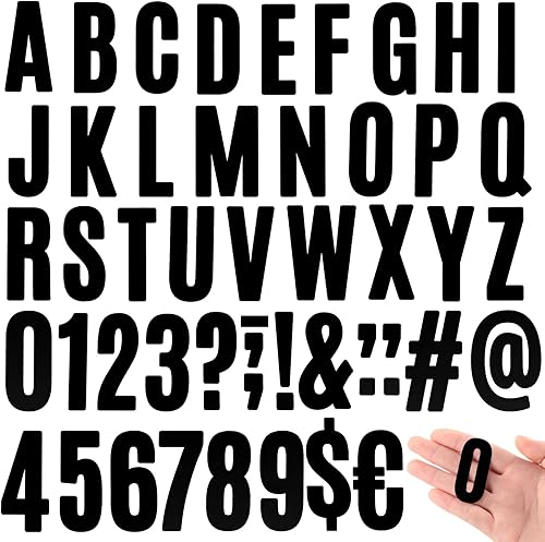 Qilery 1600 unidades, 32 hojas, calcomanías de letras y números de 2 pulgadas, autoadhesivas, letras del alfabeto, calcomanías de números, para la Qilery 1600 unidades, 32 hojas, calcomanías de letras y números de 2 pulgadas, autoadhesivas, letras del alfabeto, calcomanías de números, para la