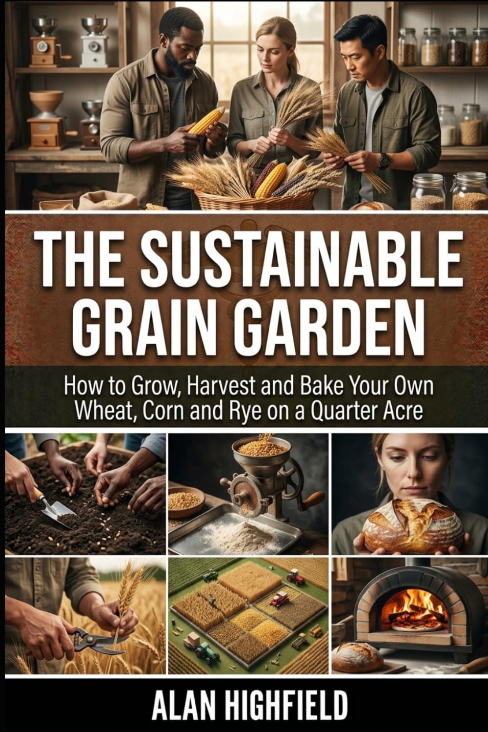 The Sustainable Grain Garden: How to Grow, Harvest and Bake Your Own Wheat, Corn and Rye on a Quarter Acre | Sustainable Small Plot Corn & Wheat Cultivation High Yield Secrets For Beginners