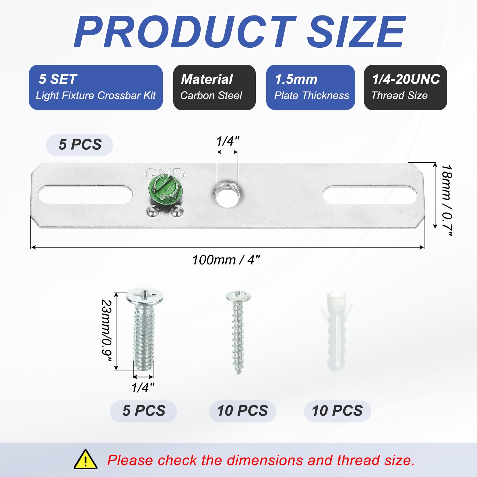PATIKIL 4" Light Crossbar Kit - Image 2