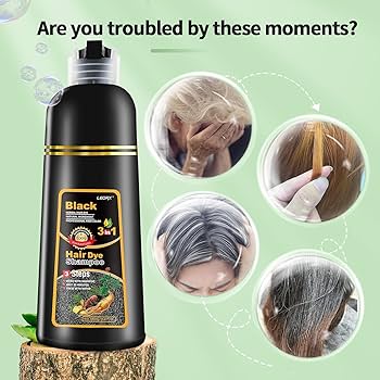 Amazon.com : Leorx Black Hair Dye Shampoo, 16.9 Fl Oz - 3 In 1