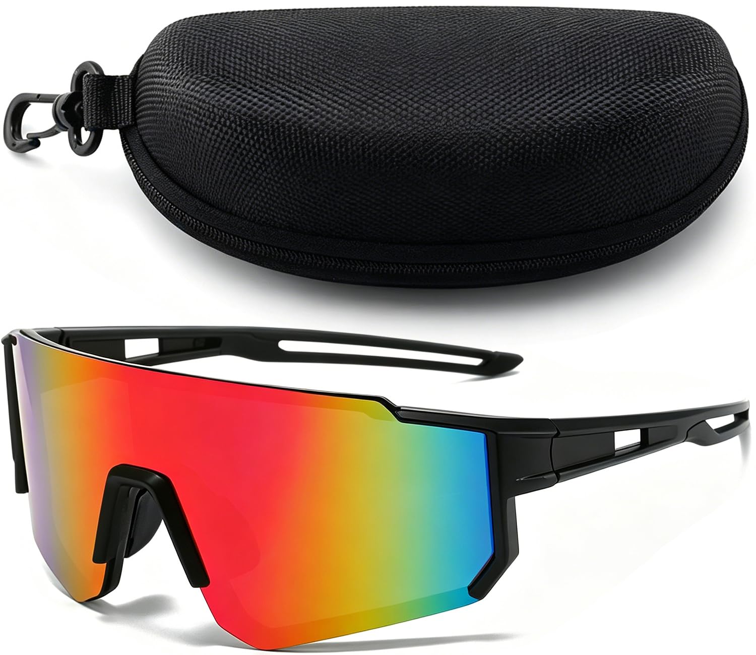 MIFKLMV Cycling Sunglasses, Cycling Polarized Sunglasses for Men and Women, UV400 Protection Windproof for Driving, Fishing, Running, Skiing Outdoor Activities