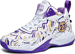 Tênis de basquete masculino, antiderrapante, respirável, para uso ao ar livre, moderno, grafite