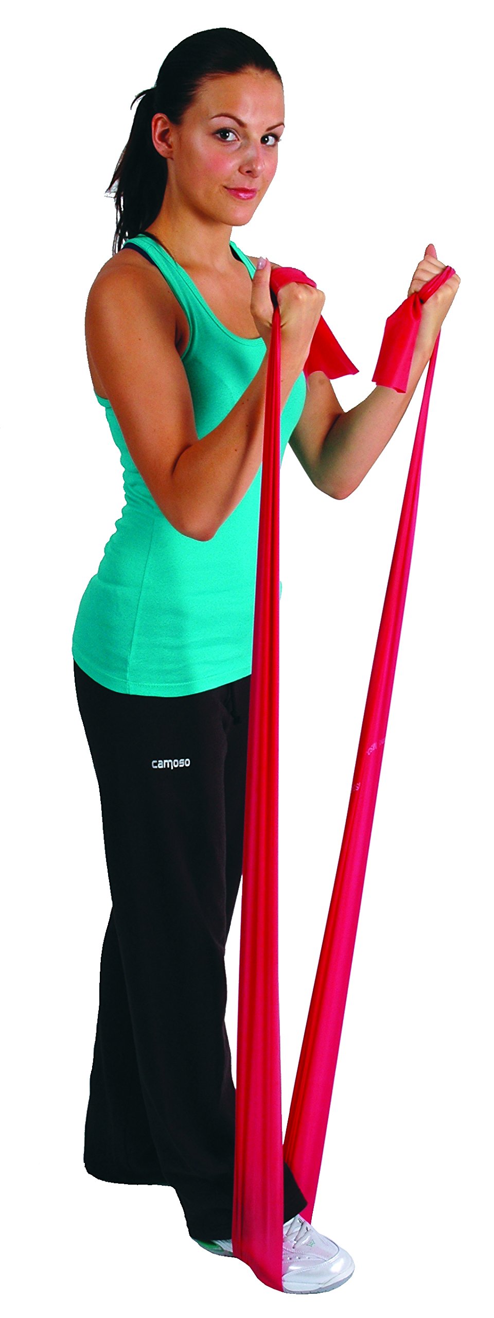 FASCIA ELASTICA IN LATTICE PHYSIO LATEX BAND altezza cm. 12,7 x mt. 45 - GIALLO – Livello di resistenza : EXTRA LEGGERO