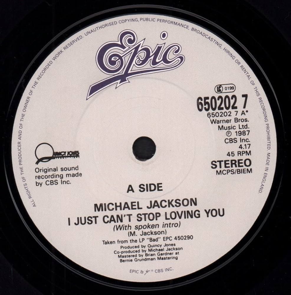 Amazon.co.jp: I Just Can't Stop Loving You [7 inch Analog