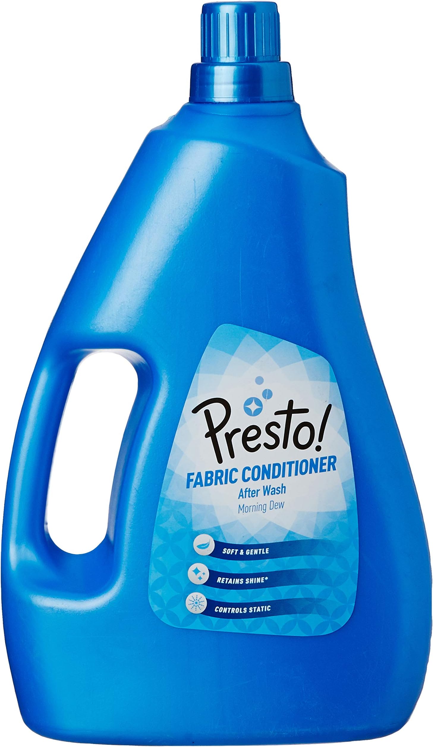 Amazon Brand - Presto! Fabric Conditioner Liquid | Morning Dew | 2 Litre | Refreshing And Pleasant Fragrance| Color Safe | Soft And Gentle On Clothes | Controls Static