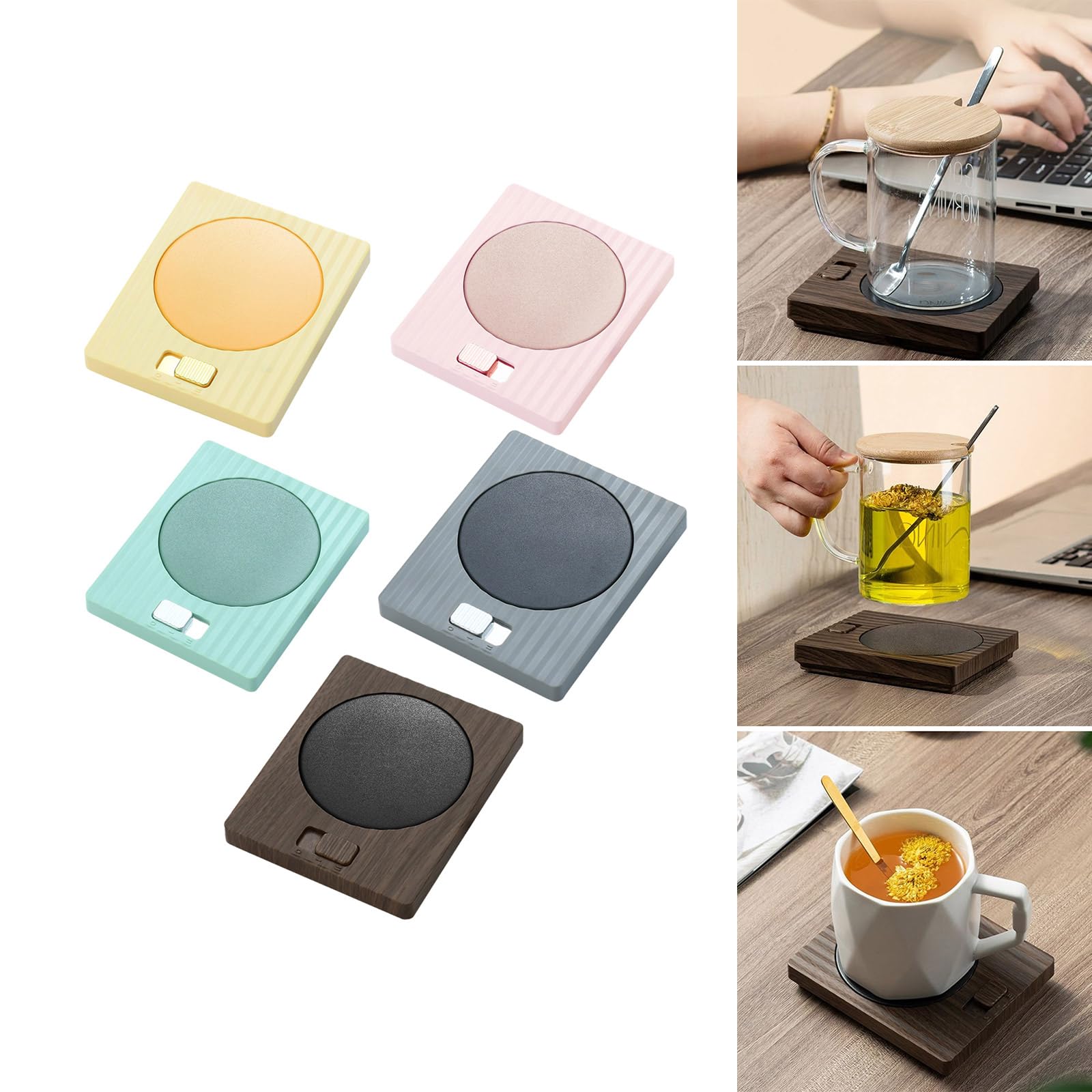 Multipurpose Beverage Heater Effective Heating Pad For Cups Coasters For Work & Home To Enjoy Warm Beverages