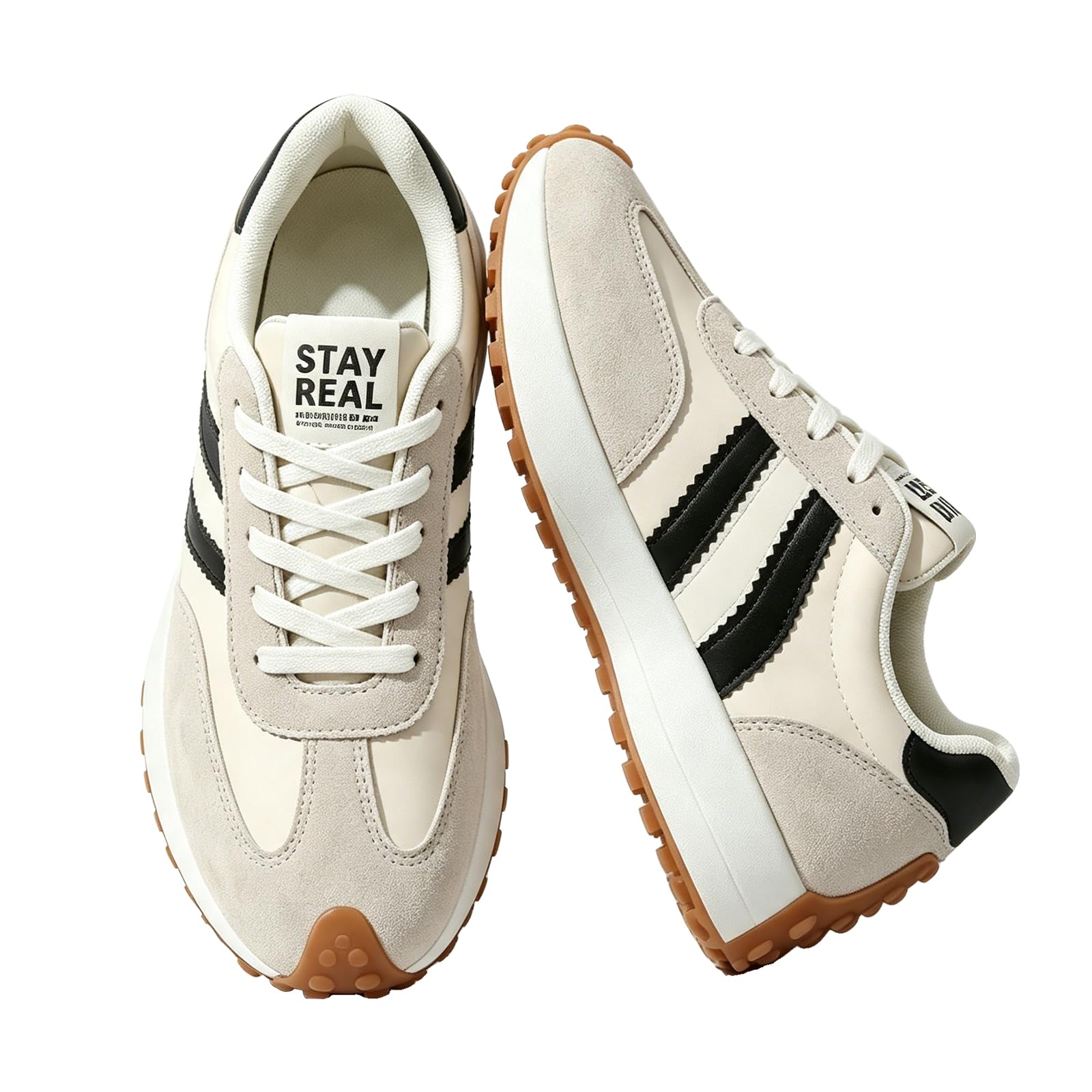 Rain core Women's Fashion Retro Sneakers Casual Tennis Shoes Everyday Wear