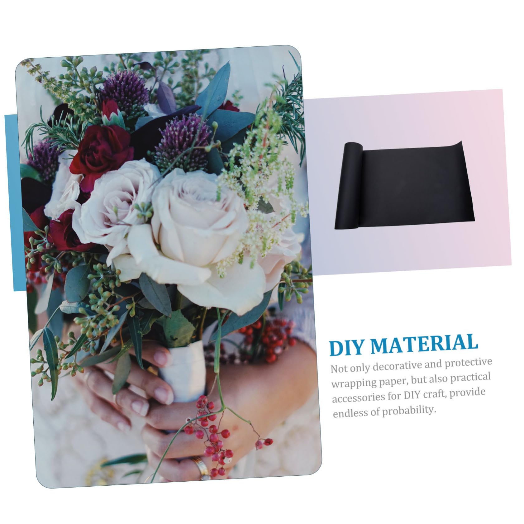 Angoily Papier Kraft pour Emballage Cadeau Design Classique Résistant et Indéchirable pour Confection de Bouquets et Emballage de Cadeaux