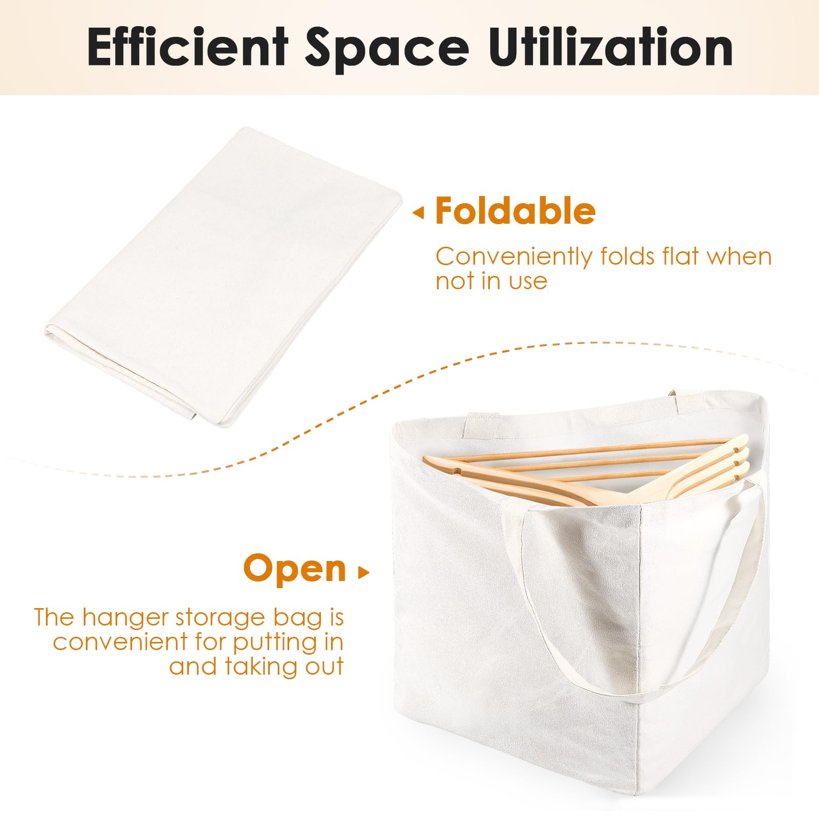 Borsa Organizer Pieghevole Con Coperchio - Contenitore Per Armadio E Lavanderia, Capacità Grande - Foto 10